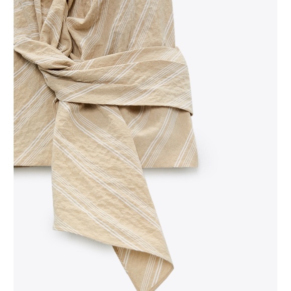 ZARA STRIPED HALTER TOP - Picture 8 of 12